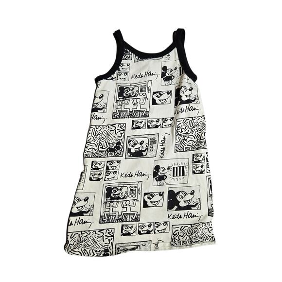 H&M Disney X Keith Haring Girl's Printed Jersey Dress Size: 6/7 - Picture 1 of 3